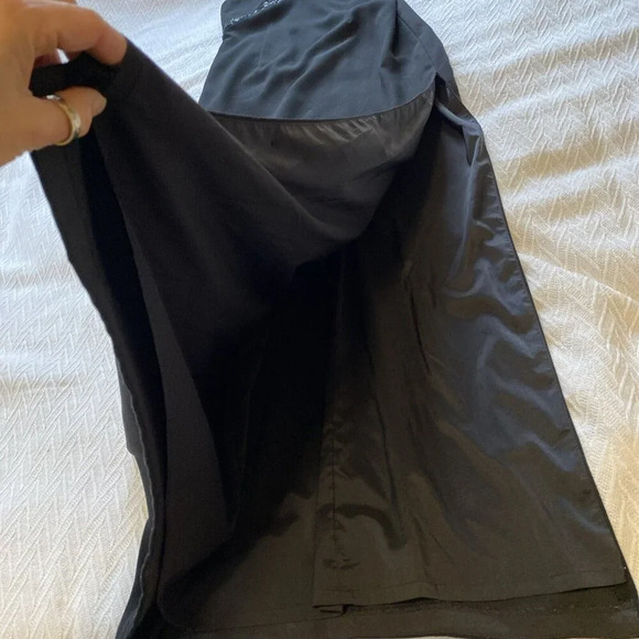 Aidan Mattox Black Maxi Dress Long Halter Sequins Side Slit Elegant Y2K Formal - Picture 3 of 16